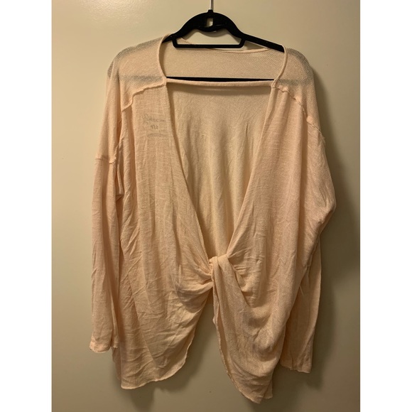 NWT Free People Hacci Twist Back Knit Top - Picture 4 of 5